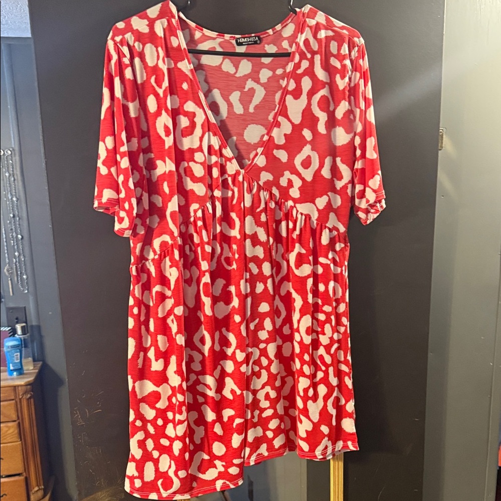 Tranquility by Colorado Clothing Red and White Patterned Blouse